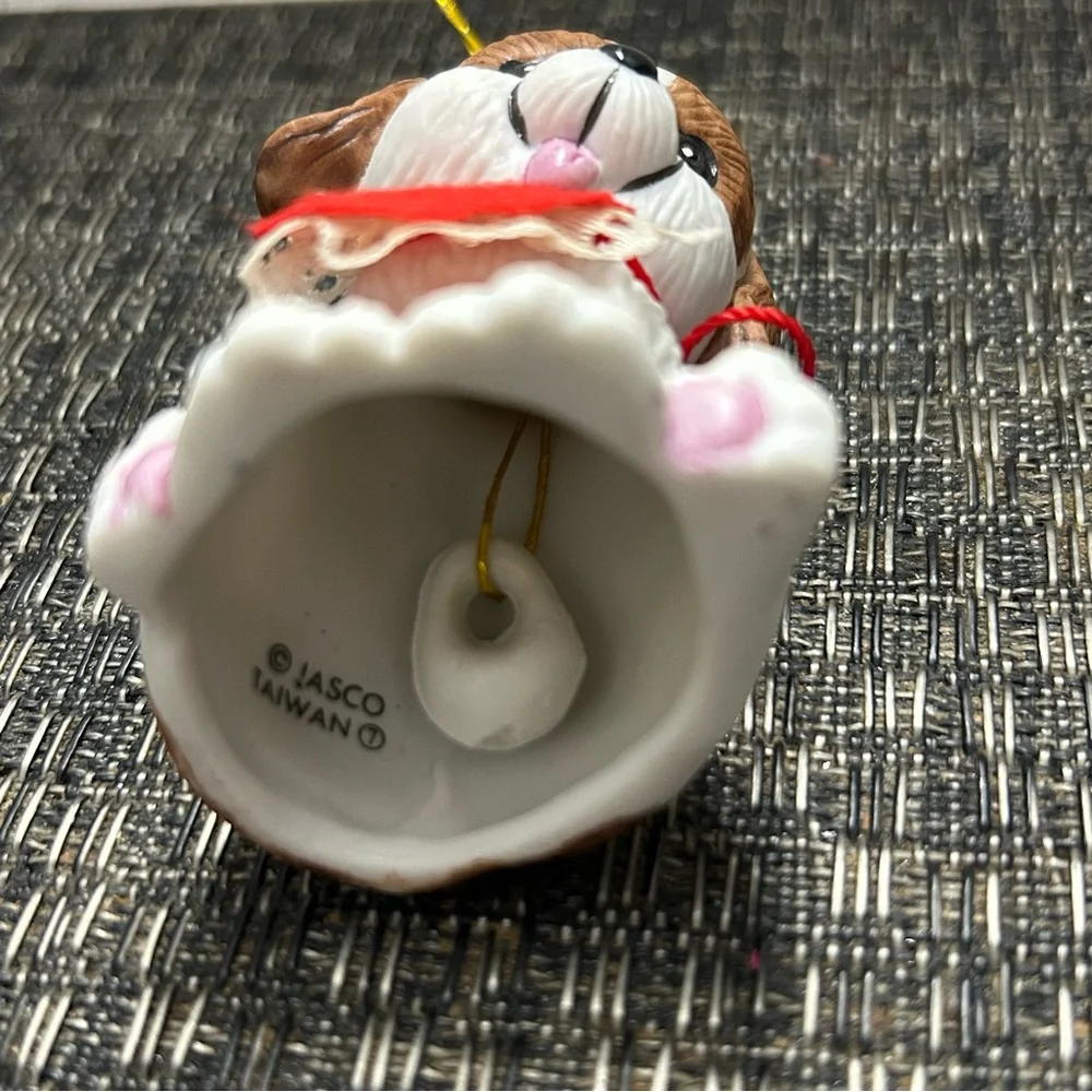 Vintage Dog Ornaments Giftco & Jasco Belles Set